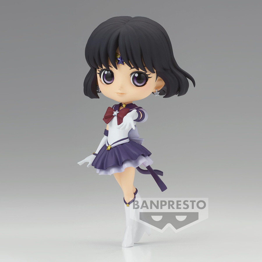 Banpresto Sailor Moon the Cosmos Q posket Eternal Sailor Saturn Anime Figur, Höhe: 13 cm - Bild 2