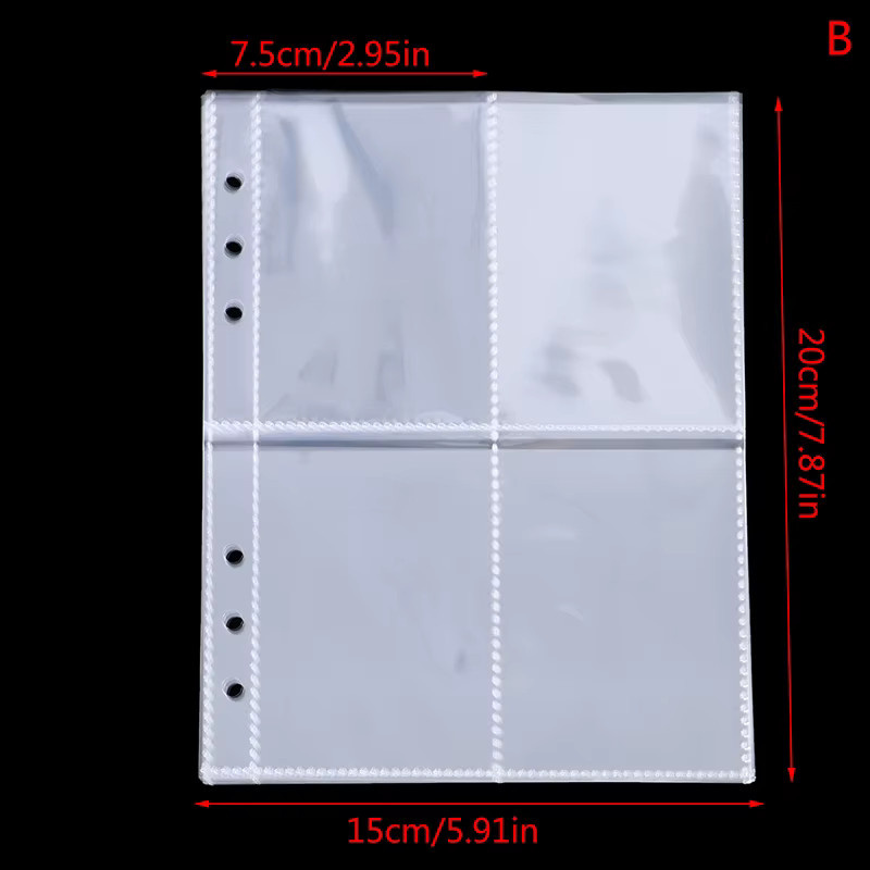 KOQZM 10er Paket transparente A5 Fotoalbum Innenhüllen aus Kunststoff für Kpop Lomo Karten und Fotokarten - Bild 6