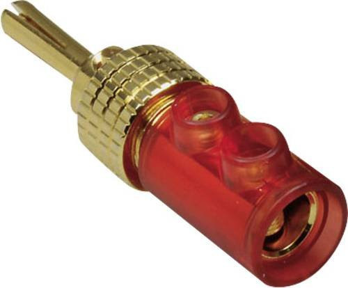 TRU Components Bananenstecker gerade mit 4mm Stift Durchmesser in Rot - Bild 1
