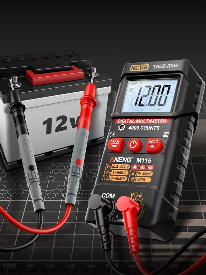 ANENG M115 Digitales Multimeter Multifunktions-Tester mit 4000 Anzeigen für Kapazitäts- und Frequenzmessungen - Bild 6
