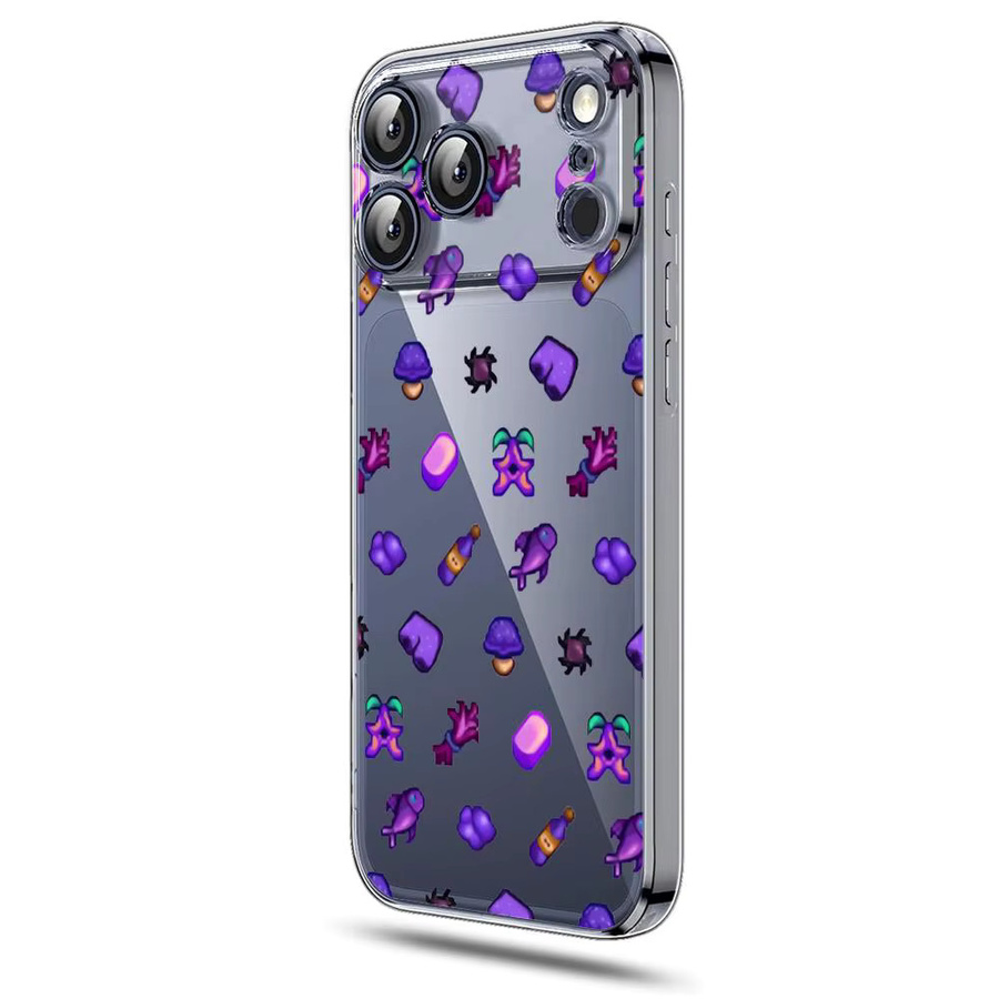 Stardew Valley Handyhülle für iPhone 17 16 15 14 13 12 Pro Max Plus mit MagSafe und kabelloser Ladefunktion, transparent/schwarz - Bild 5
