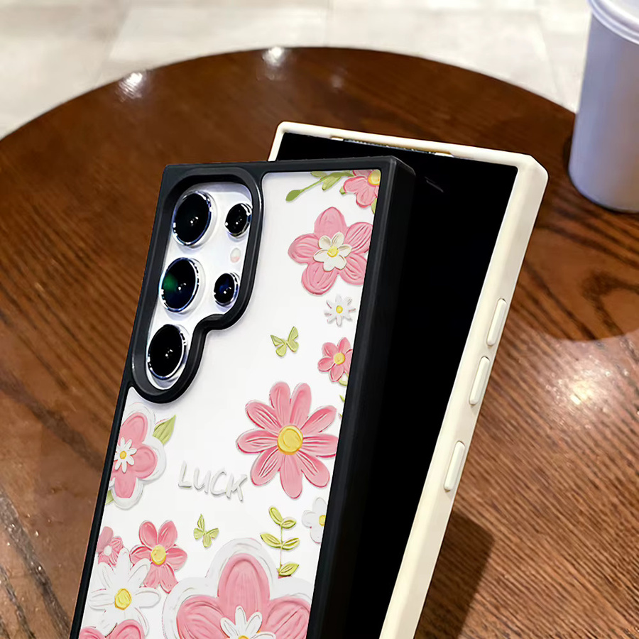 Silikon-Handyhülle mit Blumen-Design für Samsung Galaxy Modelle in Multicolour - Bild 4