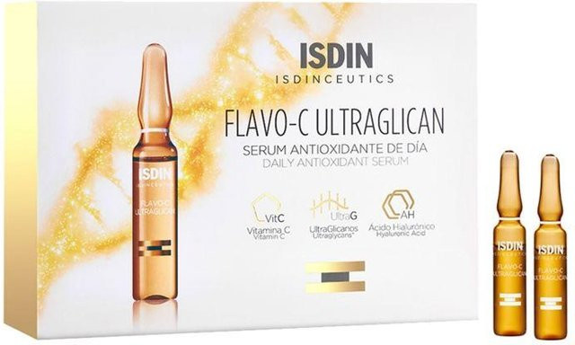 Isdin Flavo-c Ultraglican Antioxidatives Serum mit Vitamin C, 60 ml - Bild 1
