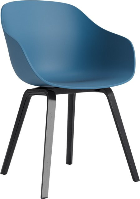 HAY About A Chair AAC 222 mit Armlehnen in Blau und Eiche - Bild 1