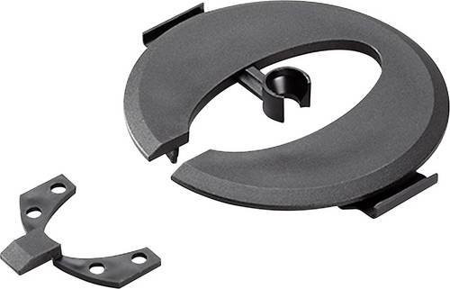 Bachmann Modularer Kabelhalter 930.165 aus Polypropylen in Schwarz mit 1 Kanal und 100 mm Länge - Bild 1