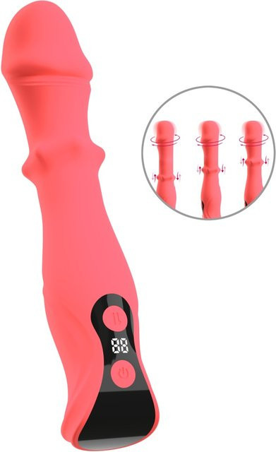 Beau Coeur Vibrator ORYVIA in Pink mit Rotation und Slide Massagering - Bild 1