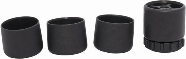 Sieger Fußkappen-Set Grau Ø 32 mm - Bild 1