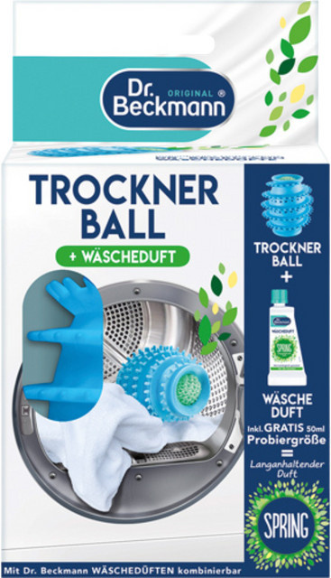 Dr. Beckmann Trocknerball mit Wäscheduft Blue, 2 Stück - Bild 1