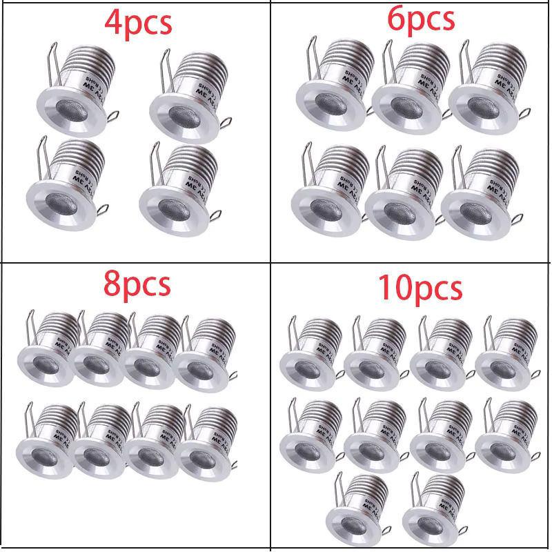 Ohlite Mini-LED-Einbaustrahler IP65 wasserdicht dimmbar Silber Aluminium für Home Hotel Sauna mit Einbauöffnung 28 mm - Bild 6