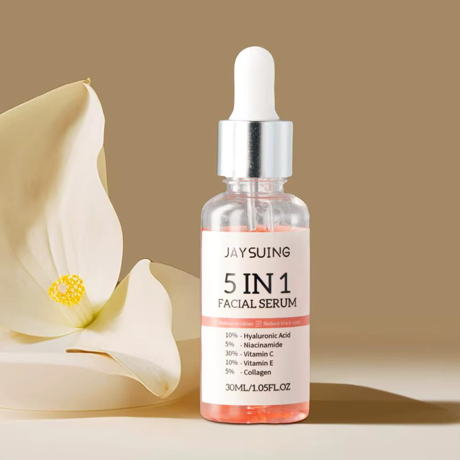 5 In 1 Gesicht Serum mit Vitamin C und Hyaluronsäure, 30 ml, Unisex - Bild 2