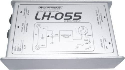 Omnitronic LH-055 Passive DI Box 1-Kanal in Silber - Bild 1