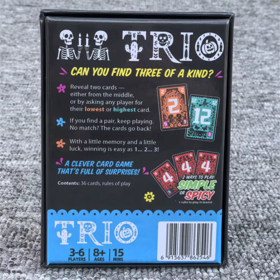 Trio, Kartenspiel, Strategiespiel, Familienspiel, Partyspiel, 3-6 Spieler, ab 8 Jahren - Bild 5