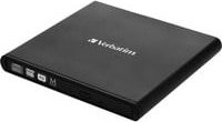 Verbatim Slimline Externer CD/DVD-Brenner USB 2.0 in Schwarz inklusive USB-A-zu-USB-C-Adapter - Bild 2