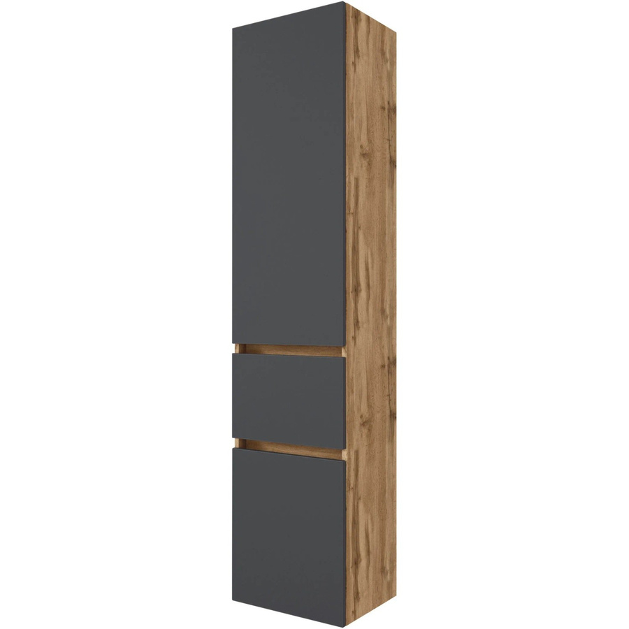 Held Möbel Hochschrank Bari in Grau-Wotaneiche matt, B/T/H: 40 x 35 x 180 cm - Bild 2