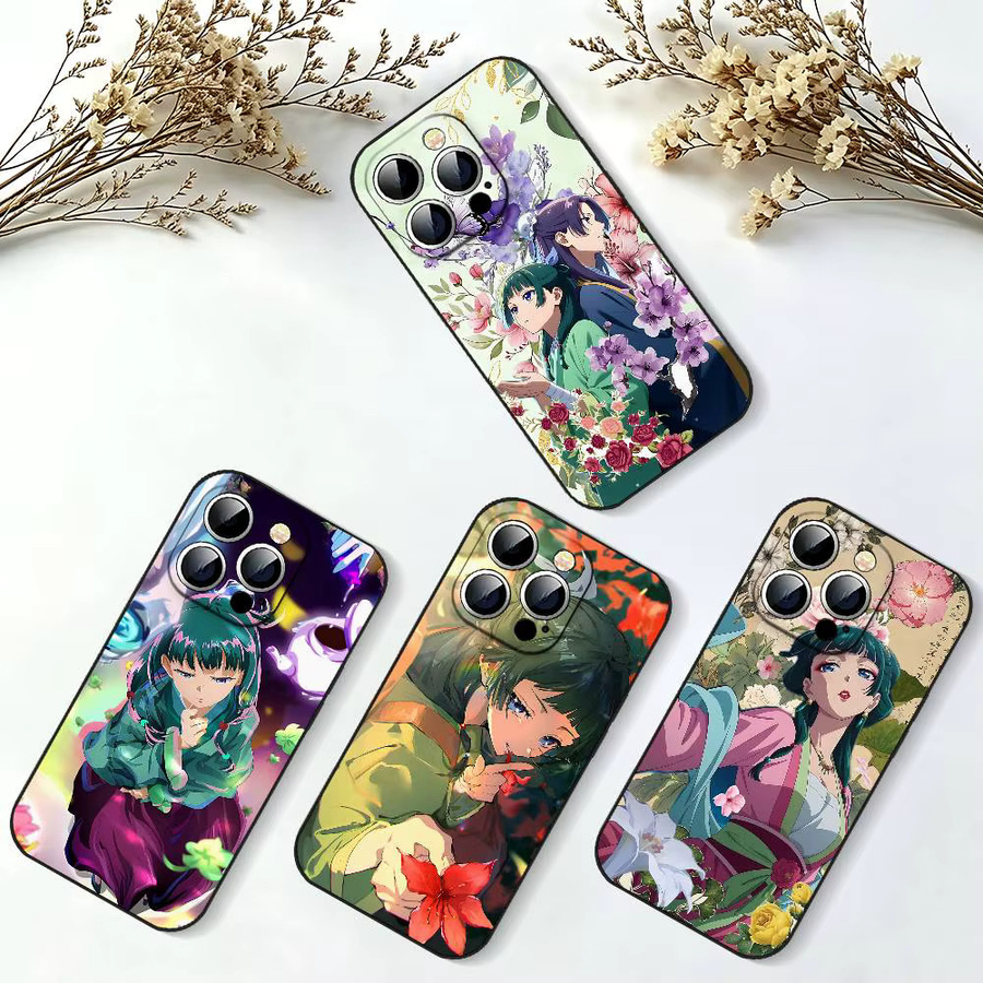 Schwarze Stoßfeste Handyhülle im Anime The Apothecary Diaries Design für iPhone Modelle - Bild 2
