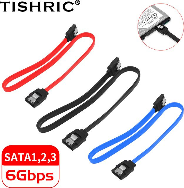 TISHRIC SATA 3.0 Kabel 6Gbps für SSD und HDD, Farbe: Rot, Länge: 40 cm - Bild 1