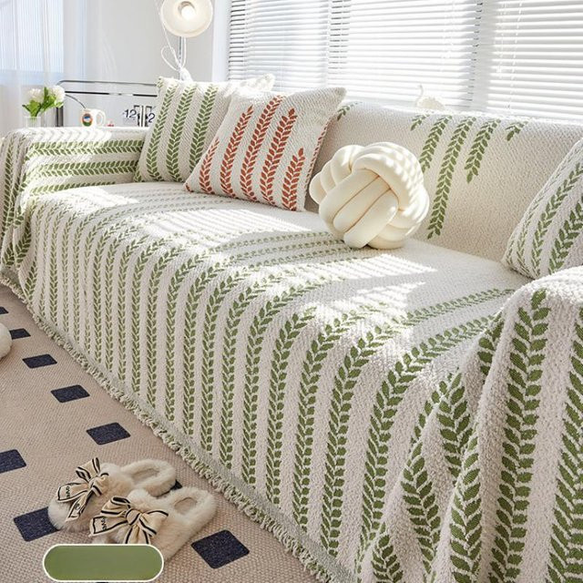 Super Six Rutschfestes Sofa-Überzug aus warmem Halb-Samt mit Floral-Design, B/B: 180 x 130 cm - Bild 1