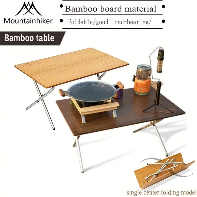 MOUNTAINHIKER tragbarer Outdoor-Campingtisch mit kompaktem Klappdesign für Picknick, Grillen, Wandern und Reisen - Bild 1
