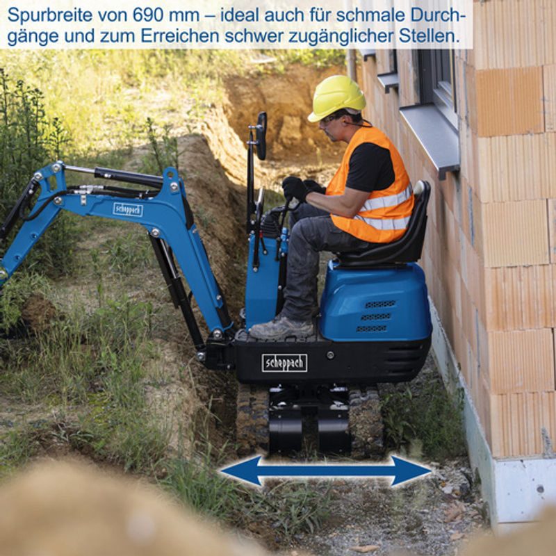 Scheppach Mini-Bagger EXC815 Professional Gas - Bild 2