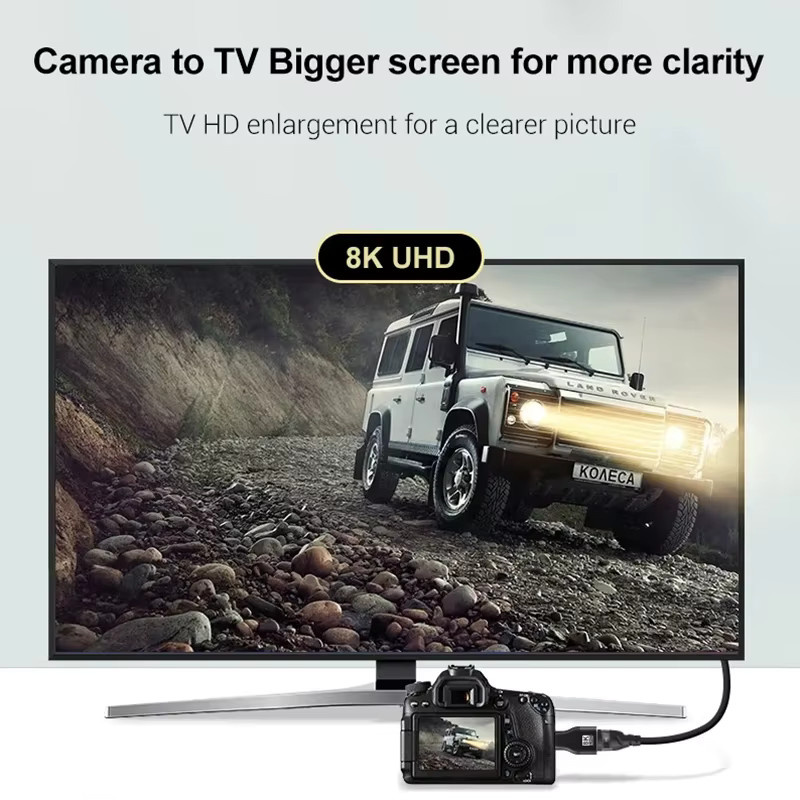 MIZIQIER Mini HDMI auf HDMI 2.1 Adapter in Schwarz für 8K 60Hz und 4K 120Hz Konverter - Bild 2
