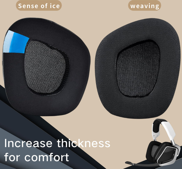 Corsair Ersatz-Ohrpolster für Void, Void Pro, Void Elite sowie Surround Wired und Wireless RGB USB Gaming Headsets in Schwarz oder Grau mit zusätzlicher Dicke - Bild 1