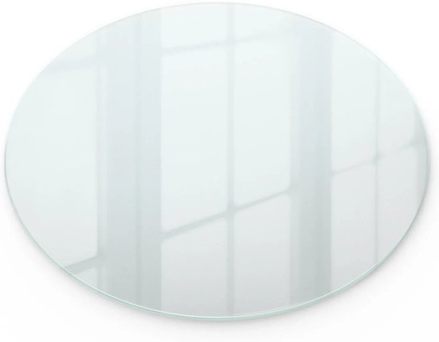 Wallfluent Glastischplatte rund aus Glas in Transparent Grün mit mattierter Folie, Durchmesser: 70 cm - Bild 1