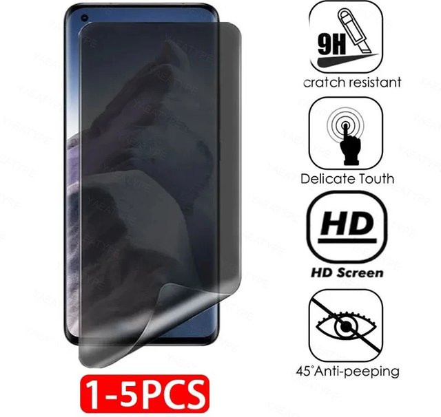 Privatsphäre Hydrogel Schutzfolie für Oppo A60 A3 A18 A40 A38 A58 A78 A98 A80 4G 5G Anti Spy Screen Protector Transparent - Bild 1