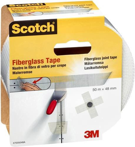 3M Reparaturband Weiß aus Glasfaser selbstklebend B: 48 mm, L: 50 m - Bild 1