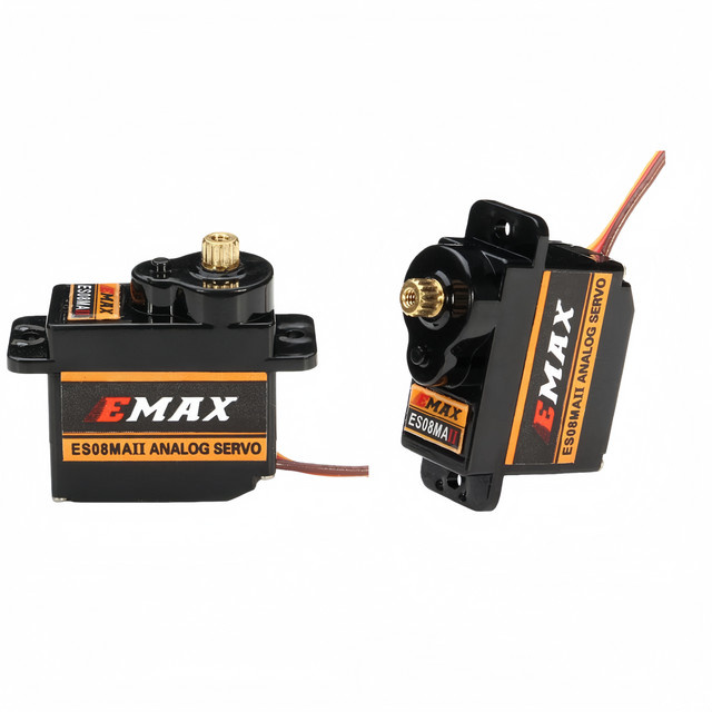 Emax ES08MA II Servomotor, Mini Metal Gear Servo, Schwarz - Bild 1