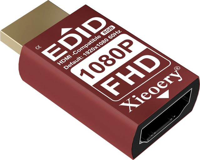 HDMI EDID Emulator xieoery Full HD 1920x1080 60Hz Dummy-HDMI-Stecker für Remote-Desktop und Multi-Monitor-Server - Bild 1