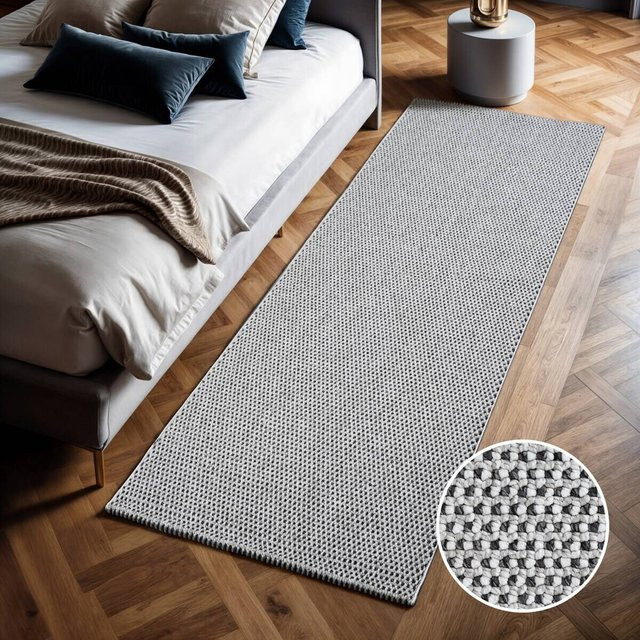 Sanat Teppich LORA PLUS grau modern Polyester B/L: 80 x 200 cm - Bild 1