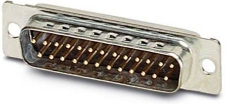 Phoenix Contact VS-25-BU-DSUB-EG 1689909 D-SUB Stiftleiste 180 Grad mit 25 Polen und Lötkelch in Silber, 50 Stück - Bild 1