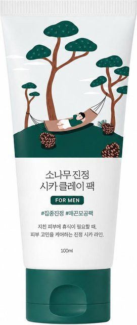 ROUND LAB Kiefernberuhigende Cica Tonerde-Maske, 100 ml, Herren - Bild 1