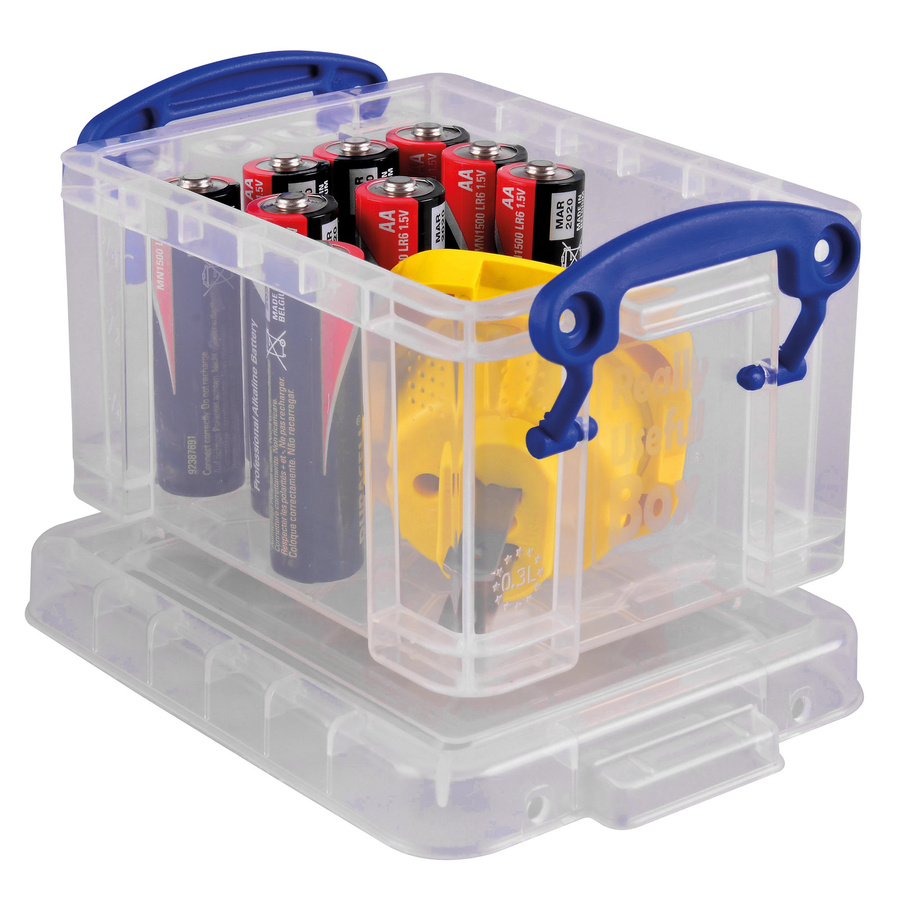 Really Useful Box Aufbewahrungsbox transparent B: 12 cm, H: 6,5 cm, T: 8,5 cm - Bild 1