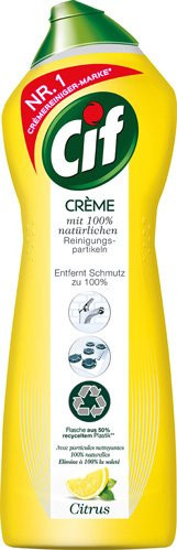 Cif Crème Citrus Scheuermittel Gelb 750ml - Bild 1