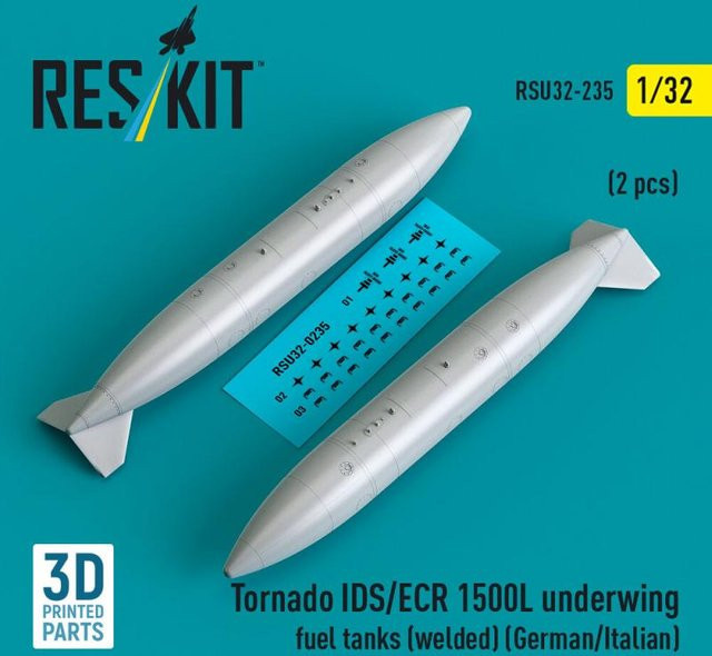 ResKit Models Tornado IDS/ECR 1500L underwing fuel tanks, 2-teiliges Set - Bild 1