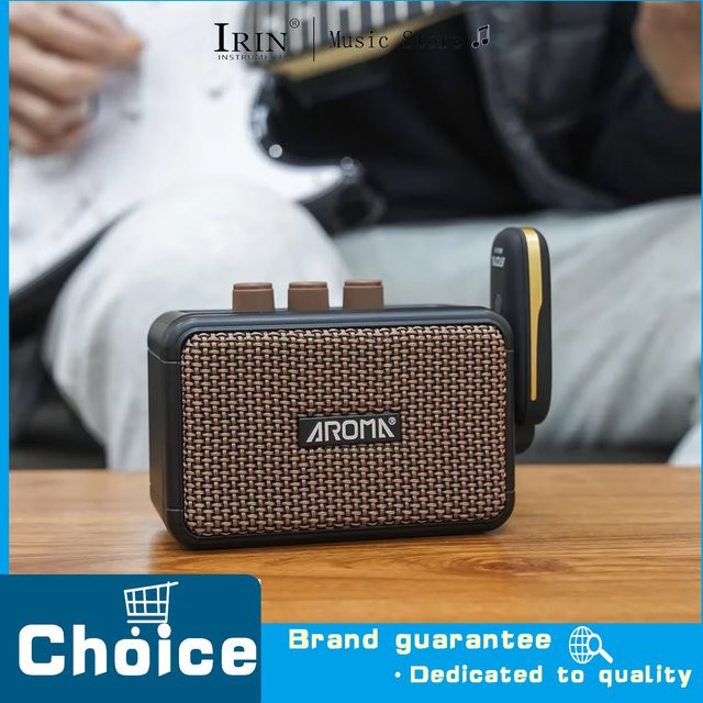 Aroma AG-04 Mini Bluetooth Audio Tragbarer Lautsprecher und E-Gitarren-Verstärker mit 5W Ausgangsleistung in Lila - Bild 1
