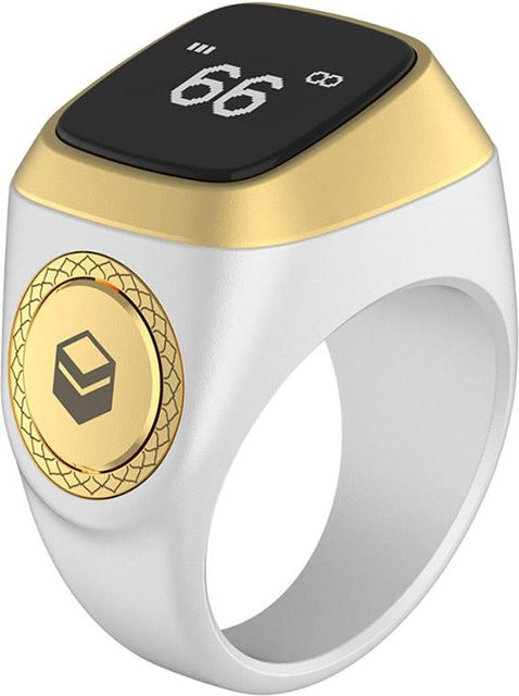 Fantastic Story Smart Tasbih Tally Counter Ring, weiß, Unisex - Bild 1