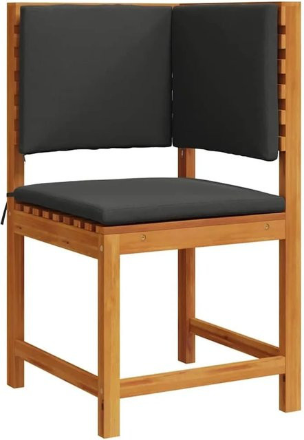 vidaXL Gartenstuhl aus Massivholz Akazie mit Kissen in Braun, B/T/H: 50 x 50 x 91 cm - Bild 1