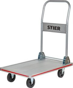 STIER Aluminium-Plattformwagen klappbar, Silber, Breite: 68 cm, Tiefe: 41,5 cm - Bild 1