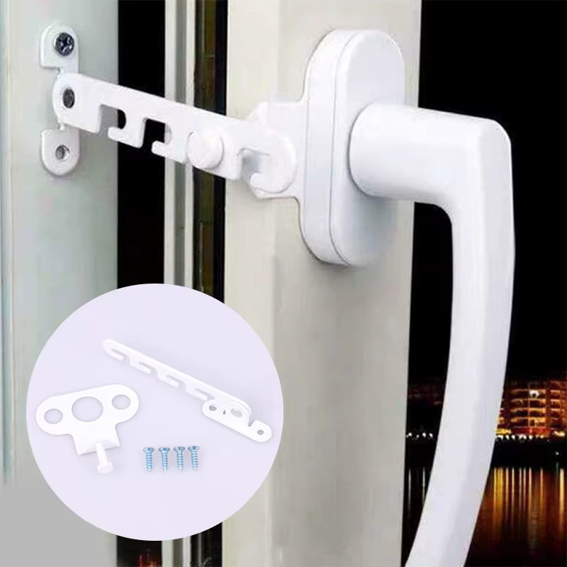 Fensterriegel als Windstopper und Begrenzer aus Edelstahl in Weiß - Bild 2