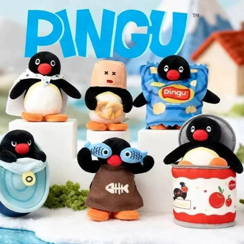 Youmai Pingu Hide & Seek Plüsch-Sammelfigur, Anhänger-Charm, Einzelfigur - Bild 2