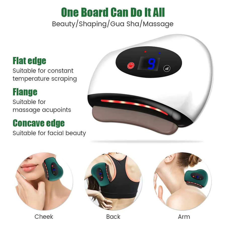 Okayso Elektrisches Gua Sha Gesichtsmassagegerät mit Mikrostrom - Bild 4