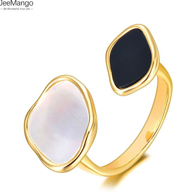 JeeMango Ring Edelstahl, geometrisch, offen, Damen - Bild 1