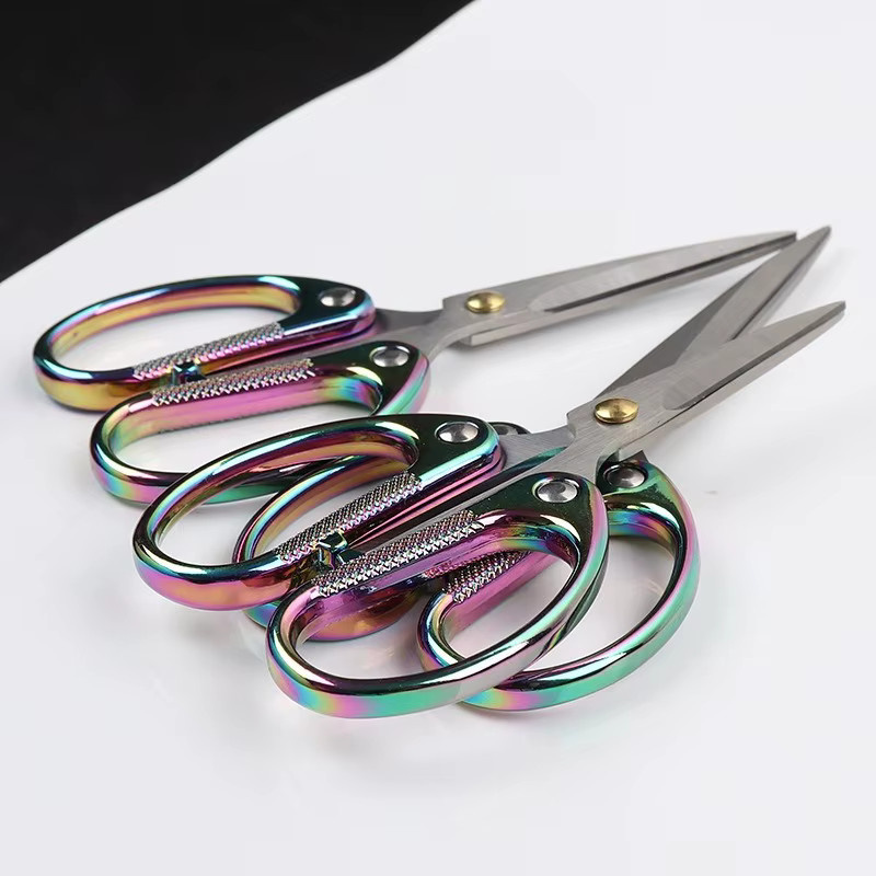 Edelstahl Schneiderschere mit Titan-Überzug für Handarbeiten und Stoffe in Multicolour - Bild 3