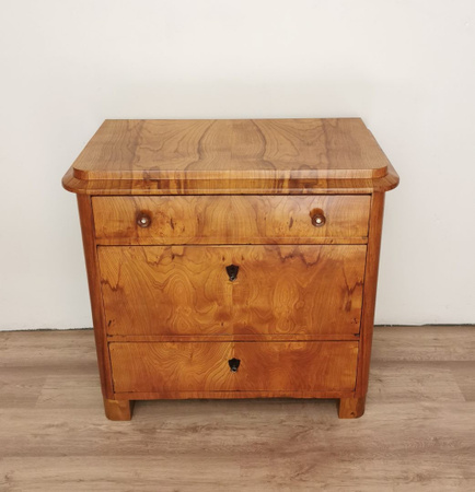 Antikhof Brück Biedermeier Kommode aus Esche in Braun