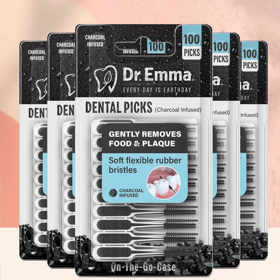 Emma Interdentalbürsten, Weiche Silikon Zwischenraumbürsten, Unisex - Bild 2