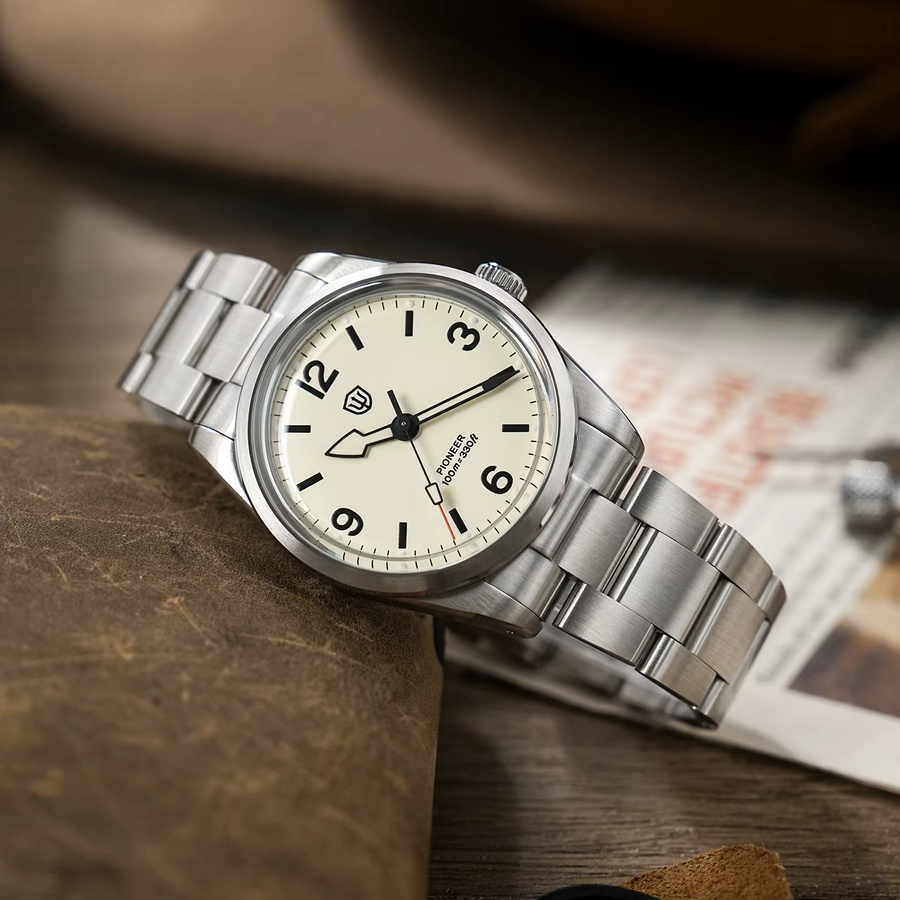 Watchdives Armbanduhr, Edelstahl, Saphirglas, Herren, Silber - Bild 3