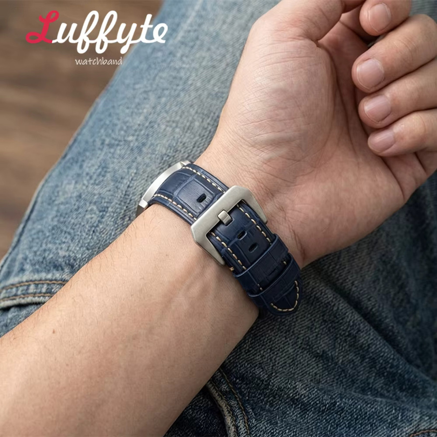 Luffyte Uhrenarmband Echtleder, Vintage, Herren - Bild 2