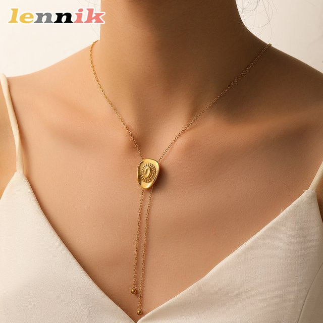 LENNIK Halskette Edelstahl, Gold, Damen - Bild 1